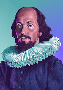 Historiart Print Shakespeare Portrait by Benjamin Wachenje