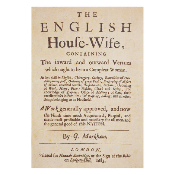 Postcard The English Housewife