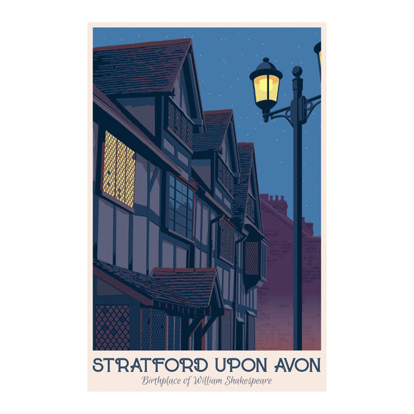Historiart Print Shakespeare’s Birthplace by Steve Thomas