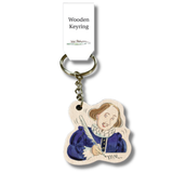 Will Shakespeare Wooden Keyring