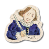 Will Shakespeare Wooden Magnet