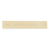 Cream coloured leather bookmark embossed Anne Hathaway's Cottage