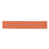 Salmon red leather bookmark embossed Anne Hathaway's Cottage