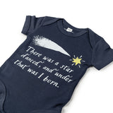 Baby Bodysuit Star Design Navy Blue