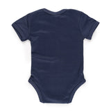 Baby Bodysuit Crown Design Navy Blue