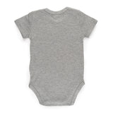 Baby Bodysuit Crown Design Soft Grey