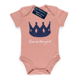 Baby Bodysuit Crown Design Rose Pink