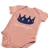 Baby Bodysuit Crown Design Rose Pink