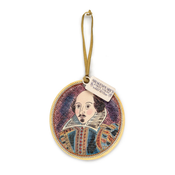 Emily Sutton Shakespeare Wooden Decoration