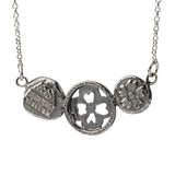 Shakespeare Motifs Charm Trio Necklace