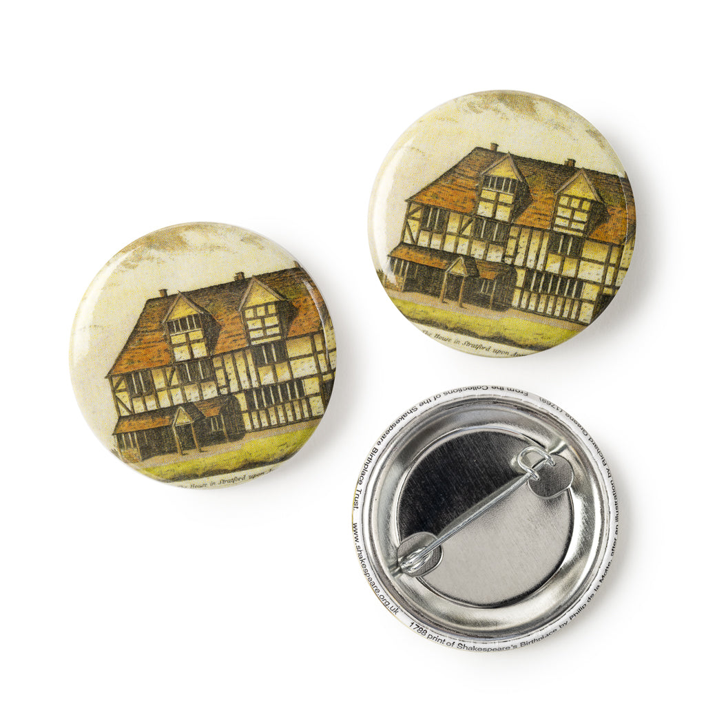 Shakespeare's House Button Badge – Shakespeare Shop