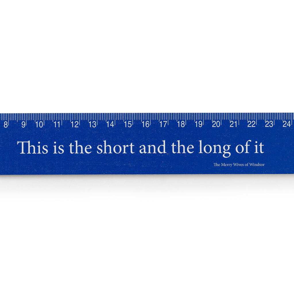 Shakespeare's Words Ruler The Short and the Long – Shakespeare Shop