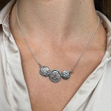 Shakespeare Motifs Charm Trio Necklace