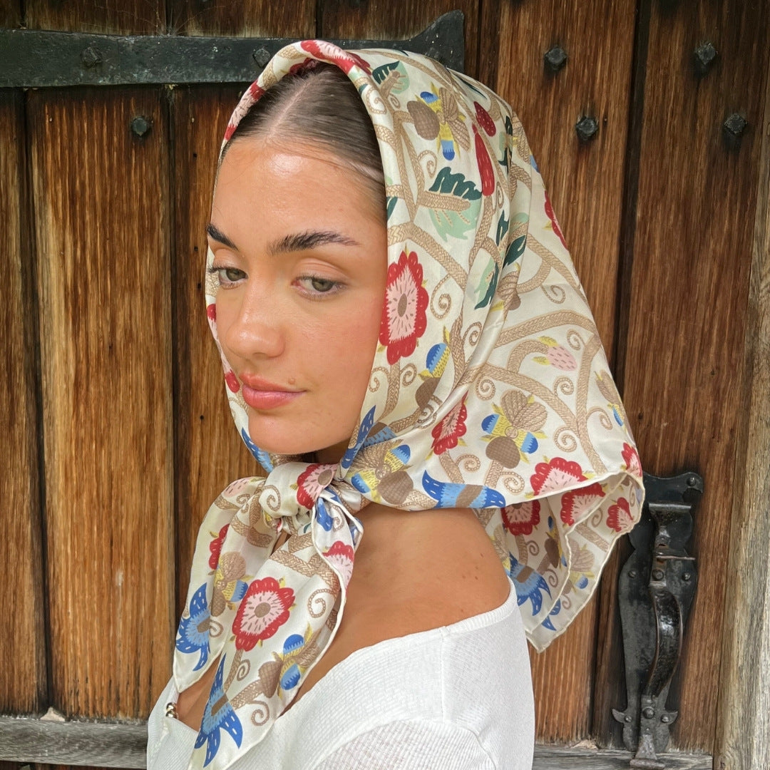 Tudor Embroidery Silk Scarf – Shakespeare Shop