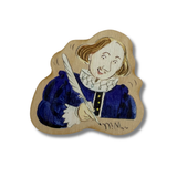 Will Shakespeare Wooden Magnet