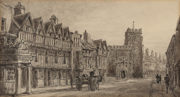 Chapel Street, Stratford-upon-Avon by William Wells Quatremain