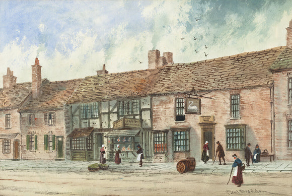 'Shakespeare's Birthplace and the Swan and Maidenhead Inn by Paul Braddon'