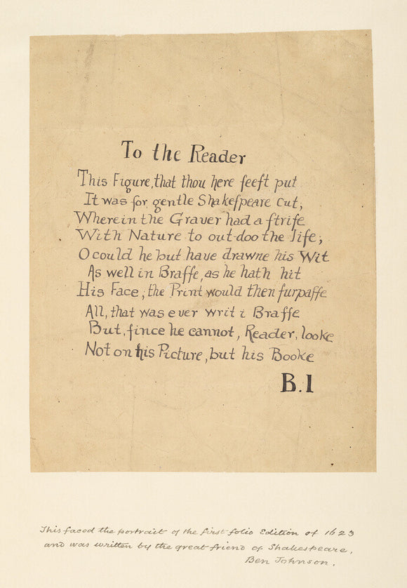 ''To the Reader'' by Paul Braddon'