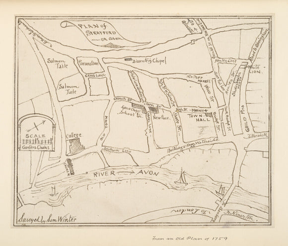 Plan of Stratford on Avon by Paul Braddon