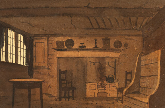 'Interior of Anne Hathaway's Cottage by Paul Braddon'