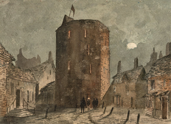 Swan Theatre, Moonrise, London by Paul Braddon