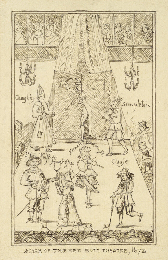 The Stage of Red Bull Theatre, London by Paul Braddon