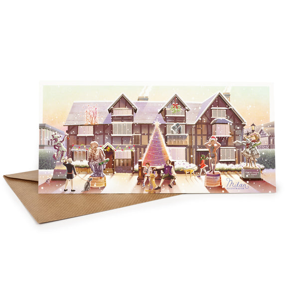 Christmas Card Shakespeare's Birthplace & Monuments