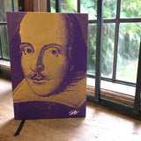 Steve Kaufman's original screen print portrait 'Shakespeare State Two'. at the Shakespeare Shop