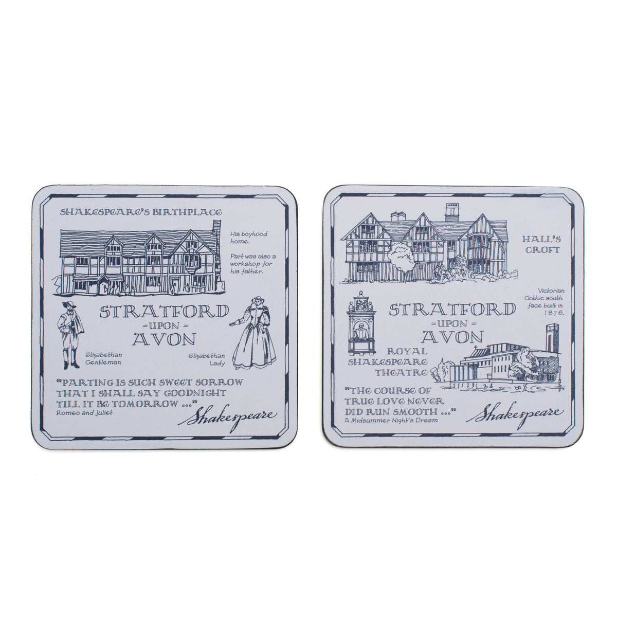 Stratford-upon-Avon Heritage Coasters – Shakespeare Shop