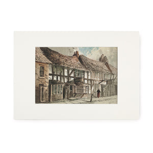 Mounted Print of Shakespeare’s Birthplace, Stratford-upon-Avon