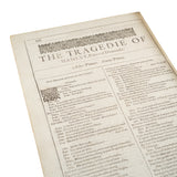 First Folio Print 'Hamlet'