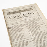 First Folio Print 'A Midsummer Nights Dream'