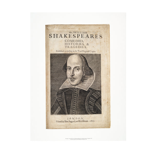 洋書 THE FIRST FOLIO OF SHAKESPEARE First Folio Print 'Title Page' – Shakespeare Shop