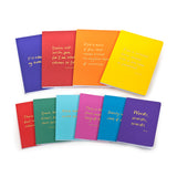 Colourblock A5 Notebook 'I'll note you in my book of memory'