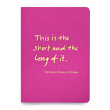 Colourblock A6 Notebook 'This is the short and the long of it'