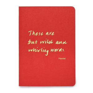Colourblock A6 Notebook 'Wild and whirling words'