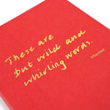 Colourblock A6 Notebook 'Wild and whirling words'