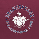 Shakespeare Coat of Arms Maroon T-Shirt