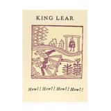 Shakespeare First Folio Letterpress postcard  King Lear – ‘Howl! Howl! Howl!’