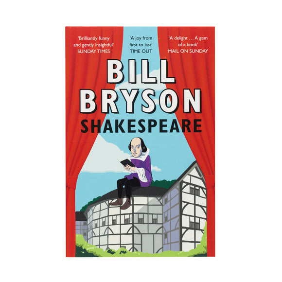 Front Cover of Shakespeare by Bill Bryson Shakespeare Bookshop Stratford upon Avon Paperback ISBN 9780007197903
